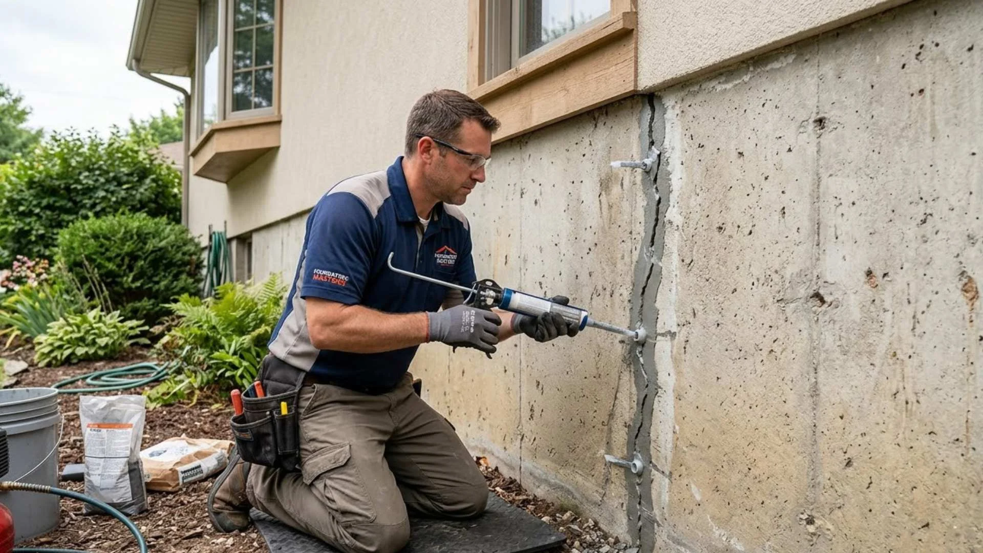 Foundation crack repair in New Braunfels, TX